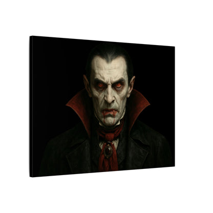 Vampire Portrait Canvas Wall Art – Gothic Dracula Matte Stretched Print