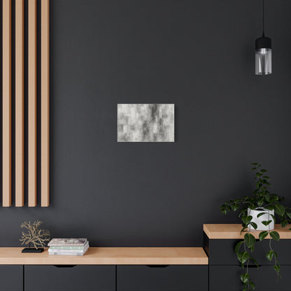Abstract grey brushstroke canvas wall art by Printify, neutral modern matte stretched canvas for contemporary home decor.