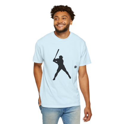 Unisex Baseball Silhouette Tee, Casual Wear, Sports Fan Apparel, Gift for Athletes, Summer Outing Outfit, Soft Cotton Shirt