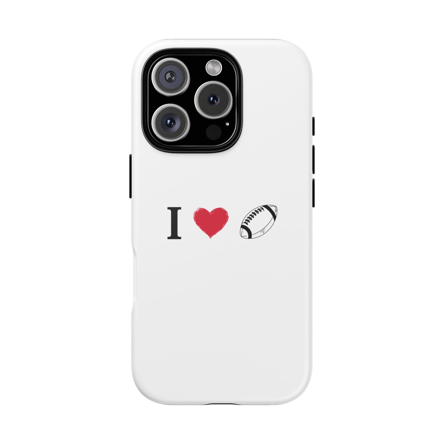 Football Love Phone Case - Tough Cases, Unique Sports Lover Gift, Personalized Cellphone Cover, Birthday Present, Sports Equipment - TRV