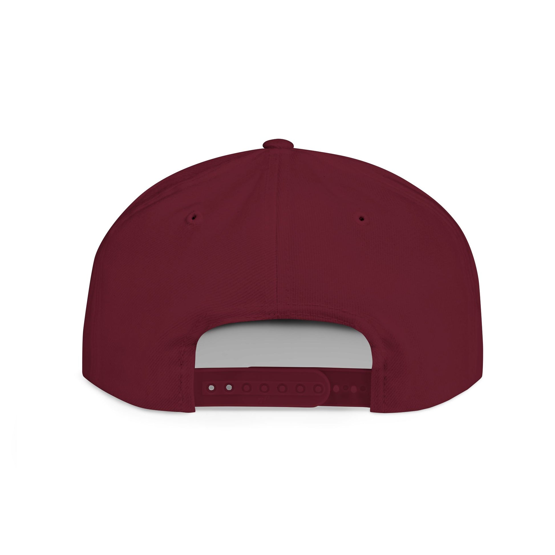 Black minimalist snapback hat featuring a hand gesture design, flat bill, and adjustable strap by Printify.