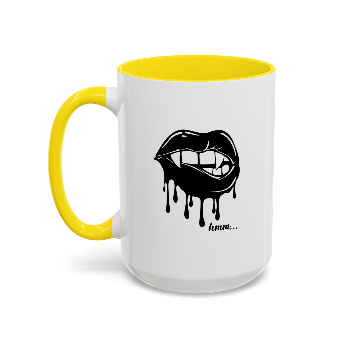 Vampire Lip Accent Coffee Mug - 11oz & 15oz - Unique Halloween Gift