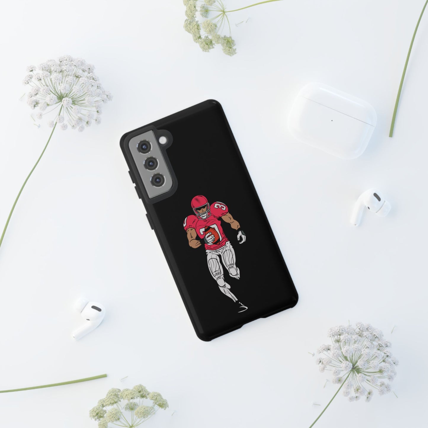Tough Cases for Football Lovers, Personalized Sports Phone Case, Athletic Gift, Back to School, Custom Phone Cover - TRV