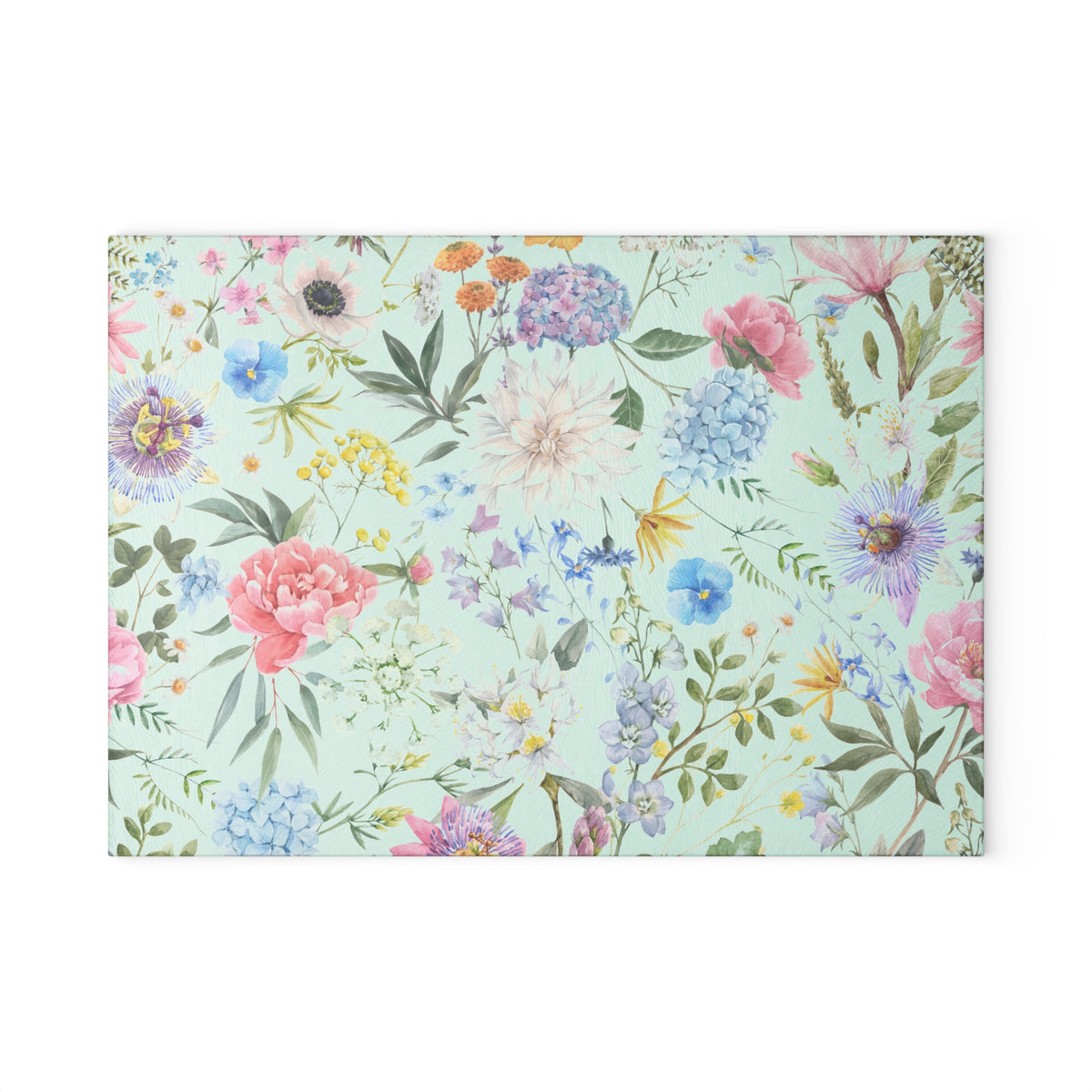 Pastel Garden Floral Glass Cutting Board - view 2