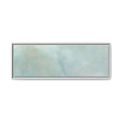 Soft abstract pastel watercolor design on matte canvas, printed by Printify, showcasing a calming and artistic wall art piece.