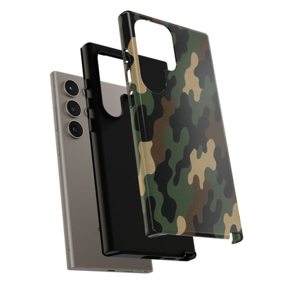 Camouflage Phone Case, Tough Cases, Military Style, Unique Phone Accessories, Gift for Him, Durable Phone Cover - TRV