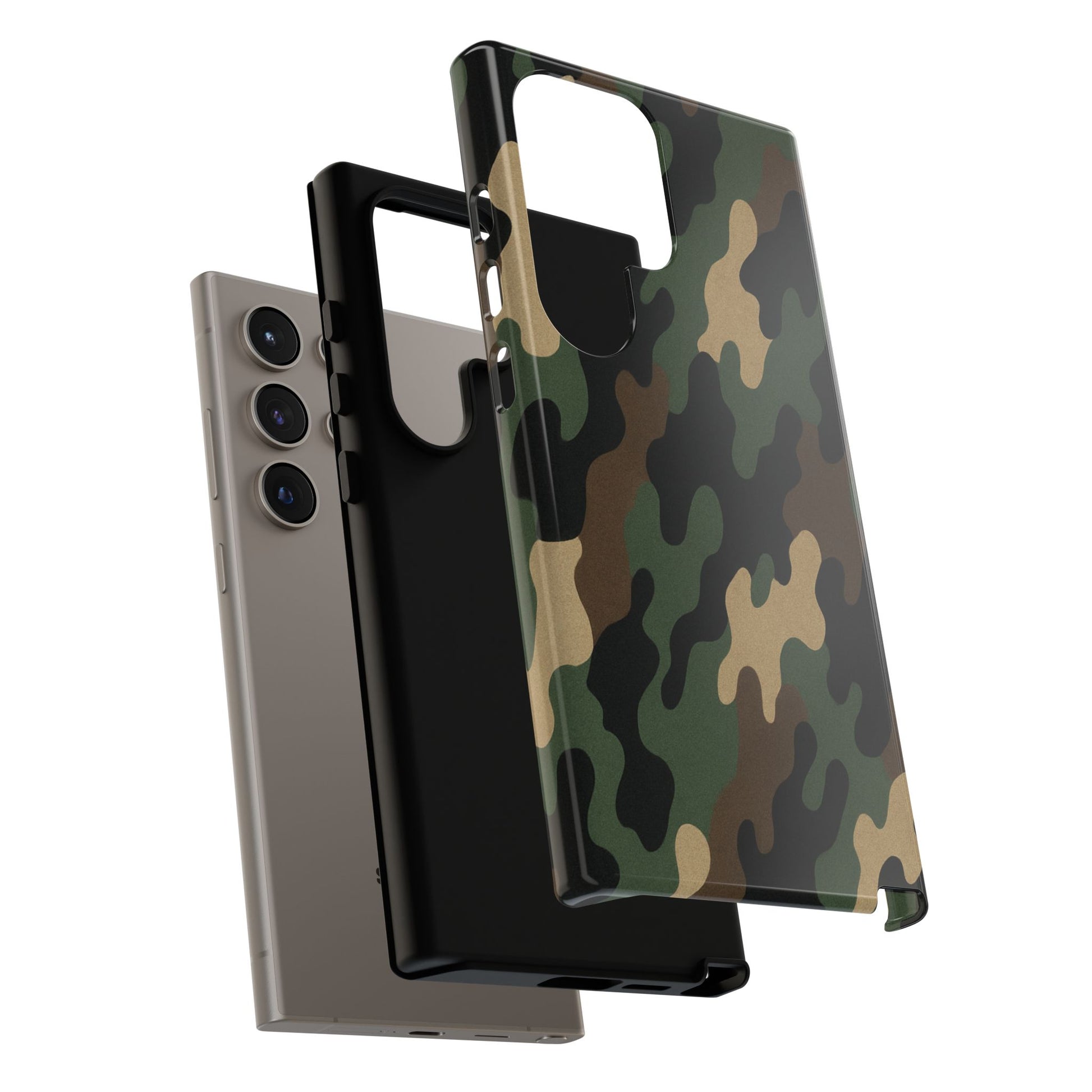 Camouflage Phone Case, Tough Cases, Military Style, Unique Phone Accessories, Gift for Him, Durable Phone Cover - TRV