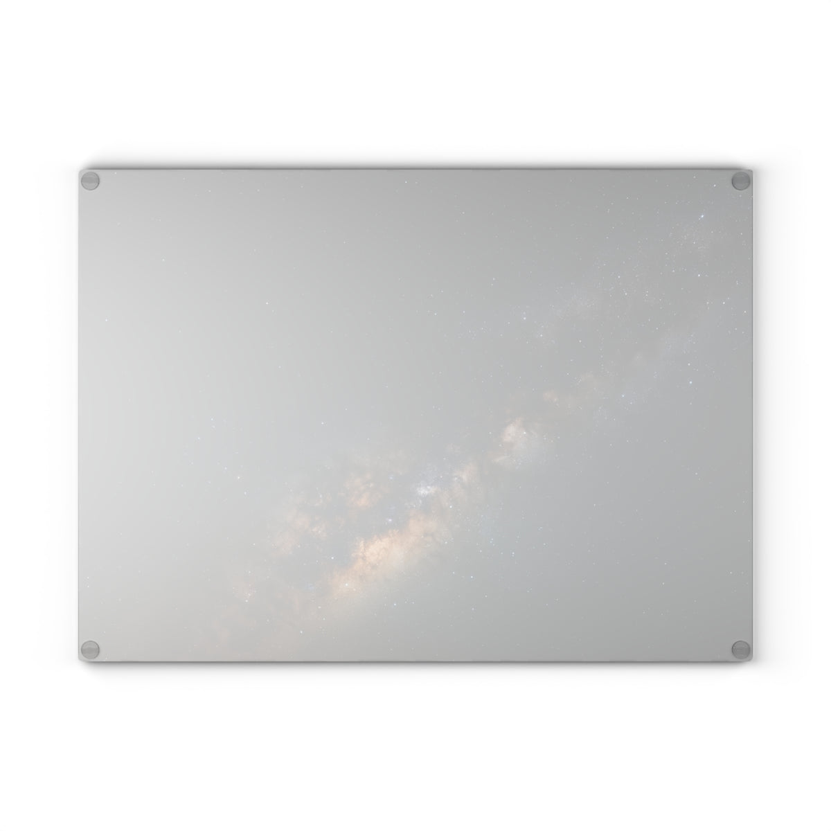 Milky Way Glass Cutting Board — Night Sky Decorative Kitchen Board