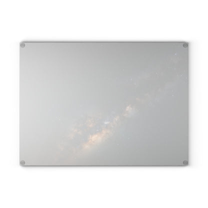 Milky Way Glass Cutting Board — Night Sky Decorative Kitchen Board