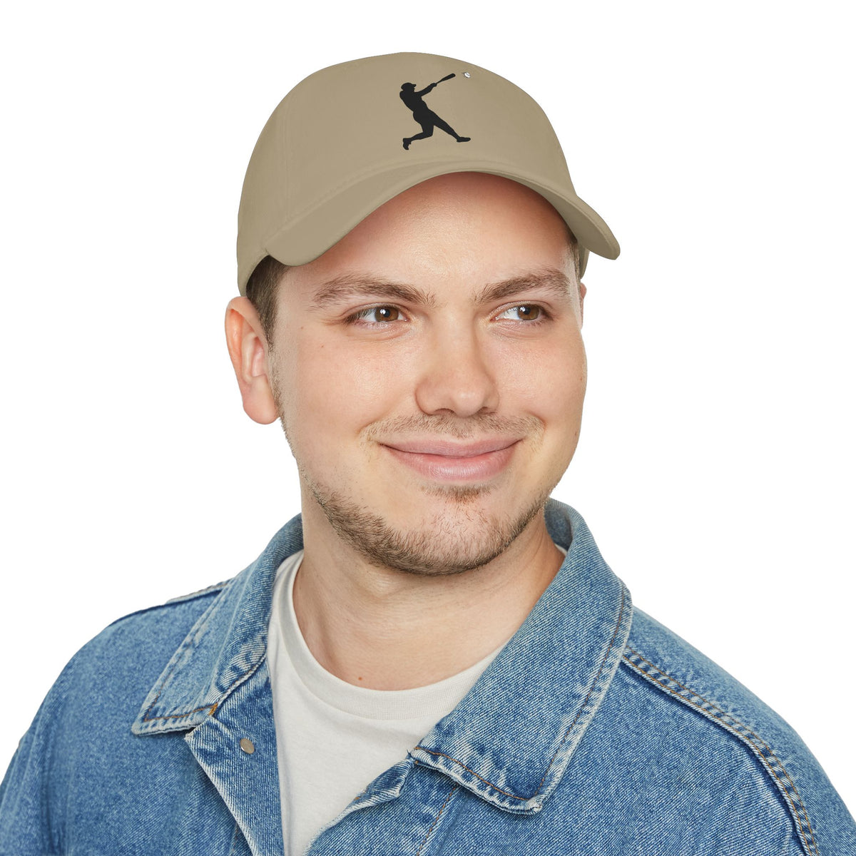 Silhouette Batter baseball cap by Printify, casual hat with sporty design, featuring a batter silhouette on the front.