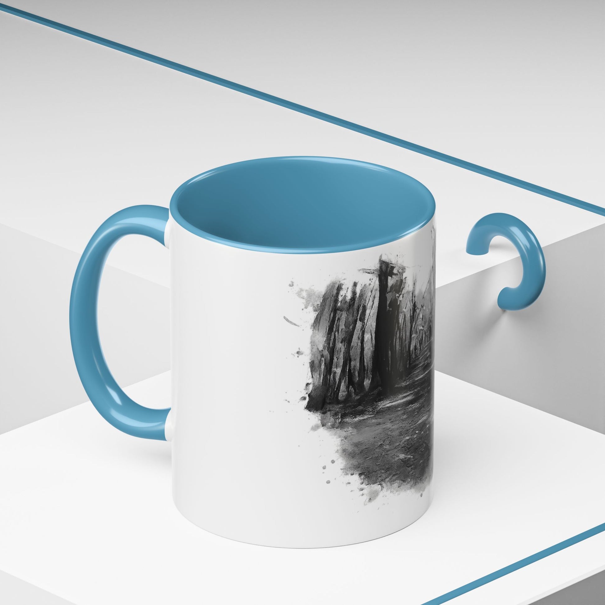 Moody Abstract Forest Coffee Mug | Unique Gift for Nature Lovers, Cozy Home Decor, Perfect for Coffee, Tea, and Hot Chocolate - TRV
