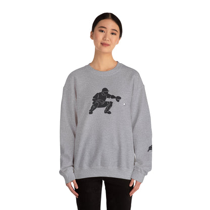 Baseball Catcher Crewneck Sweatshirt | Unisex Sports Apparel | Perfect for Game Days, Gifts, and Casual Wear | Baseball Lover's Gift - TRV