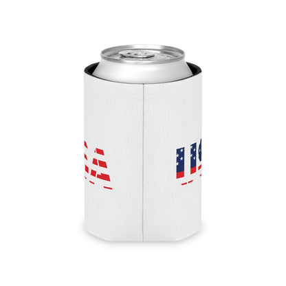 USA Flag Can Cooler - Perfect for BBQs, Independence Day, Tailgating, Memorial Day, Housewarming - TRV