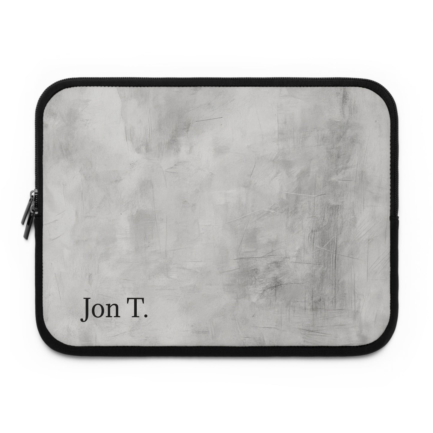 Personalized Minimal Marble Name Laptop Sleeve | Monogrammed Tech Case - TRV