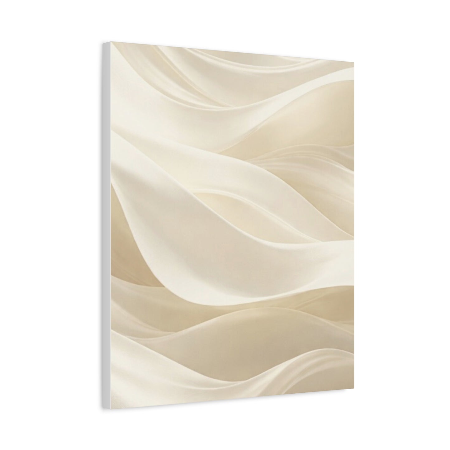 Neutral Abstract Wave Art Matte Canvas