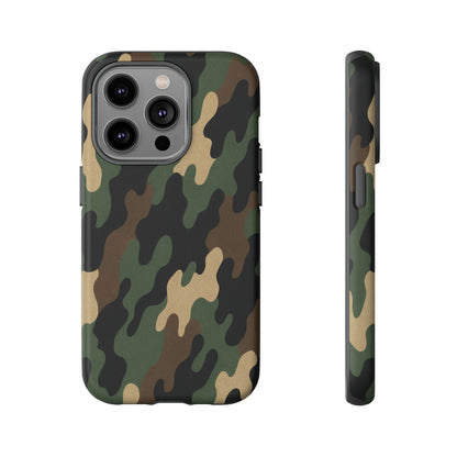 Camouflage Phone Case, Tough Cases, Military Style, Unique Phone Accessories, Gift for Him, Durable Phone Cover - TRV