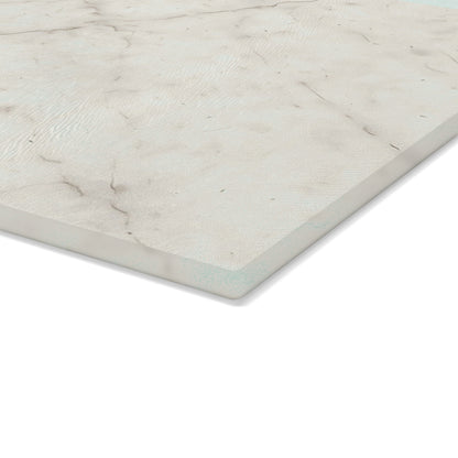 Marble-Print Glass Cutting Board — Elegant Kitchen Prep Surface