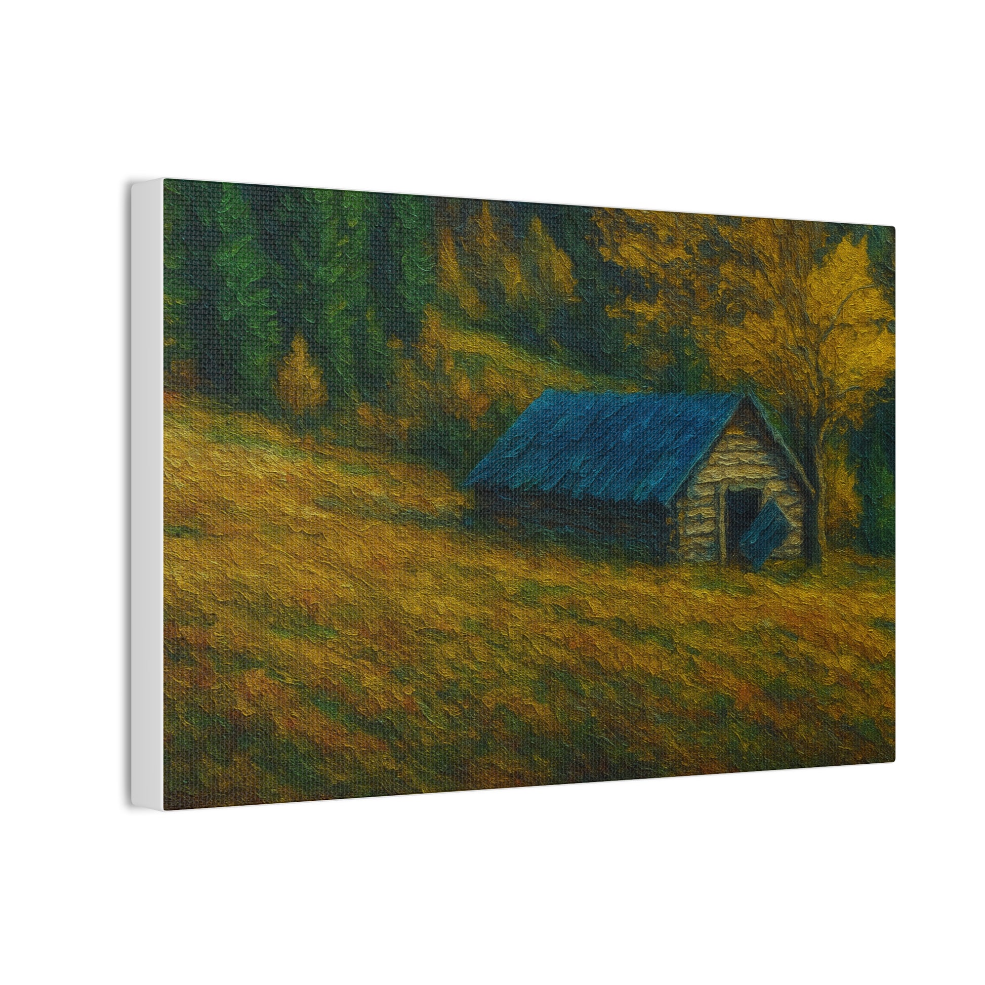 Rustic Canvas Wall Art, Nature Landscape Painting, Autumn Decor, Farmhouse Wall Art, Cozy Home Decoration - TRV