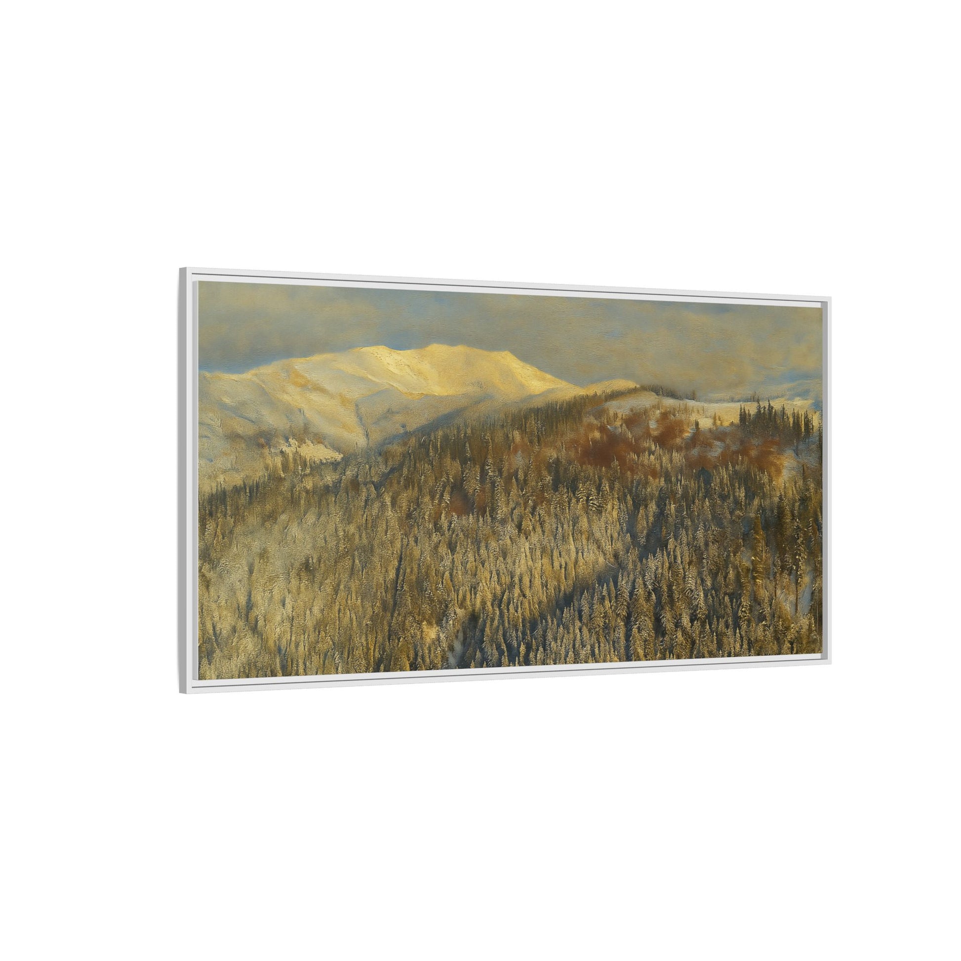 Framed Mountain Canvas Art, Perfect for Home Decor, Nature Wall Art, Gift for Nature Lovers, Cozy Atmosphere - TRV