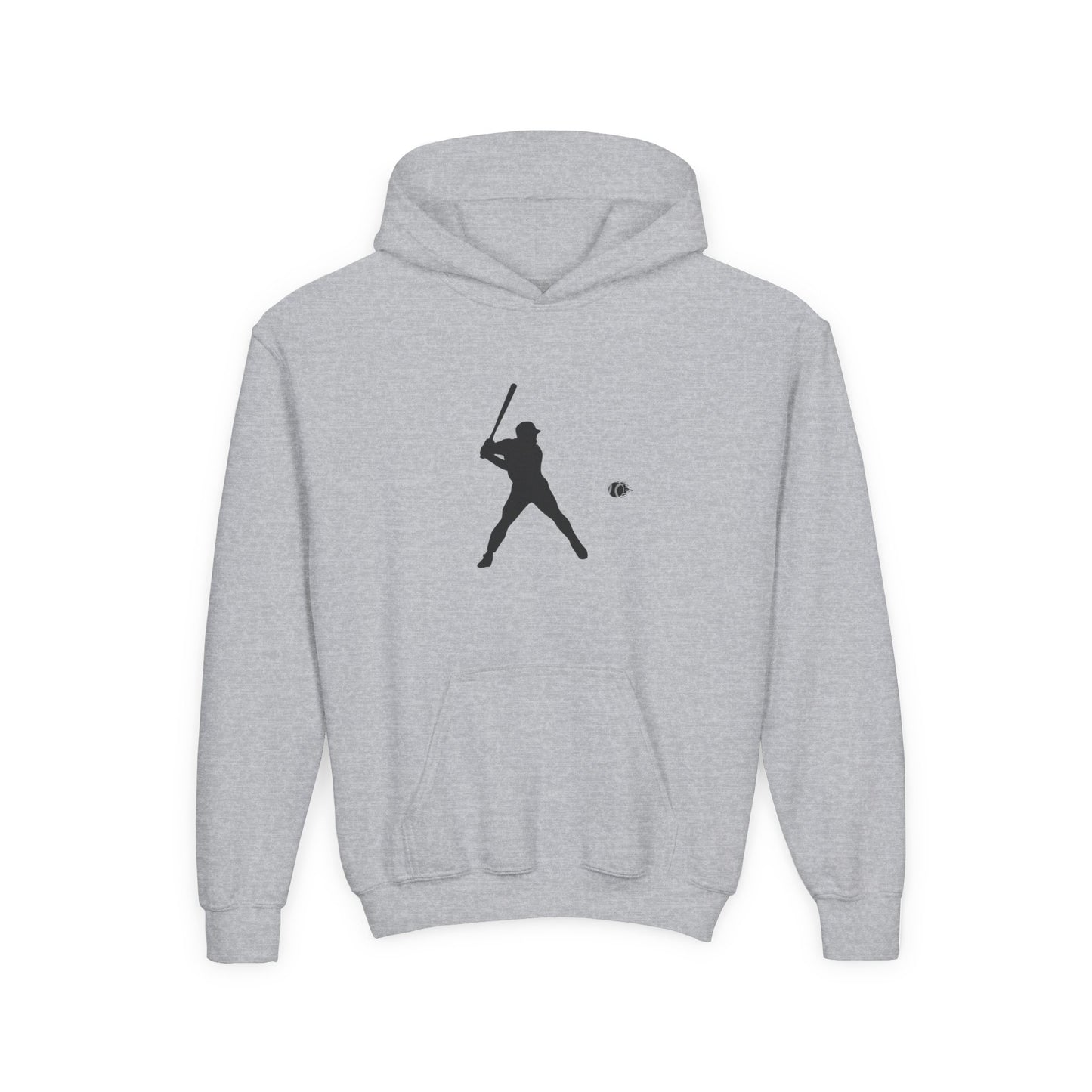 Baseball Themed Youth Hoodie, Sports Sweatshirt, Kids Gift, Youth Apparel, Baseball Fan Gear, Athletic Hoodie