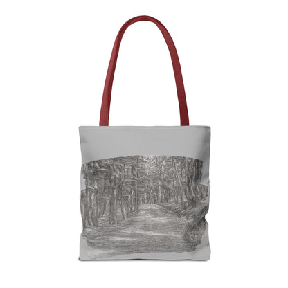 Scenic Path Tote Bag, Reversible Tote, Eco-Friendly Shopper, Outdoor Adventure Bag, Gift for Nature Lovers, Stylish Carryall - TRV