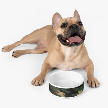 Camo Pet Bowl - Military Green Camouflage Dog & Cat Bowl