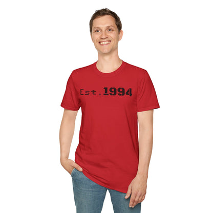 Est. 1994 Unisex Softstyle T-Shirt, Vintage Tee for Birthdays, Retro Gift, Casual Wear, Trendy Soft Shirt