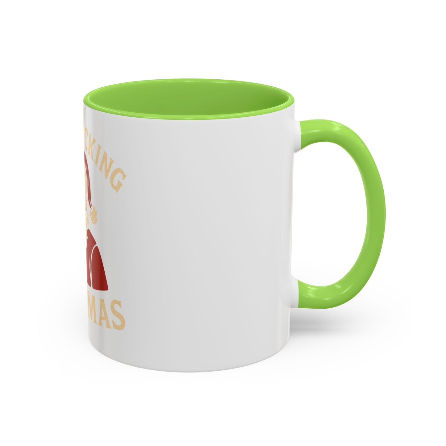 Merry Fucking Christmas Mug — Funny Santa Middle Finger Coffee Cup (11oz & 15oz)