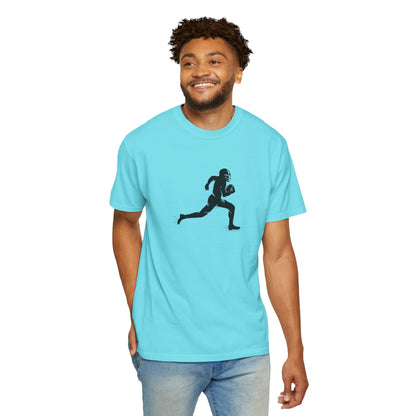 Football Player Graphic Unisex T-Shirt, Casual Sports Tee, Gift for Athletes, Workout Shirt, Everyday Wear, Unique Running Apparel