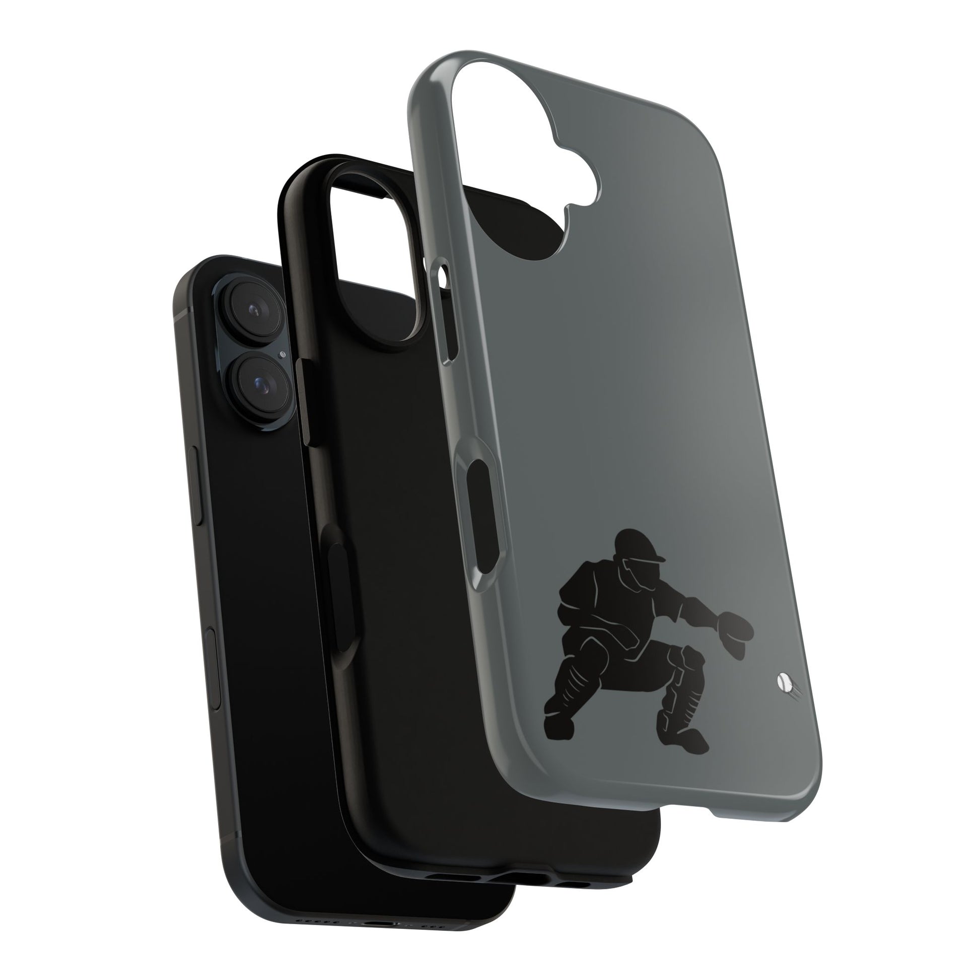 Baseball Catcher Phone Case, Sports Phone Accessory, Tough Cases, Gift for Athletes, Sports Fan Merchandise, Unique Design - TRV