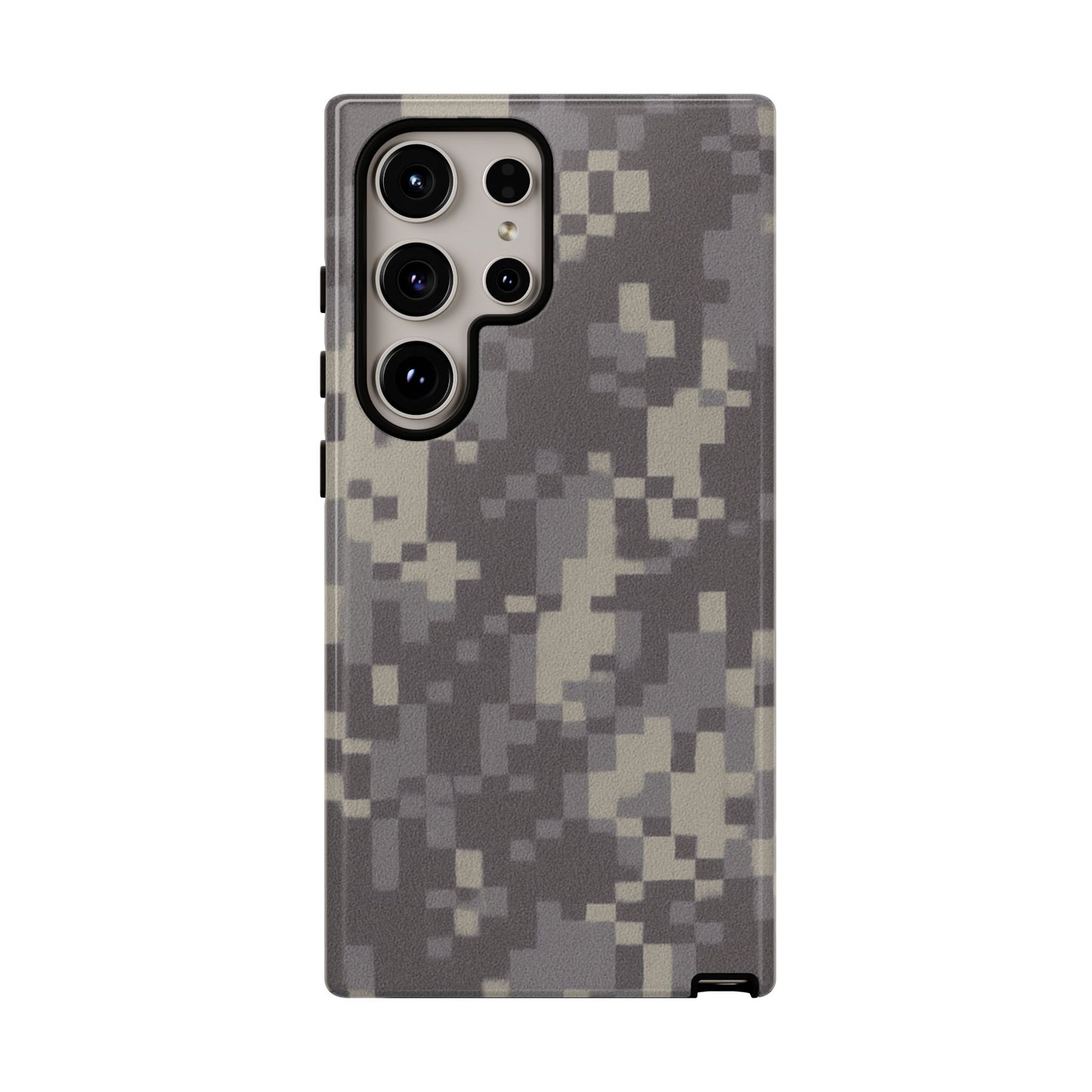 Camouflage tough phone case by Printify with rugged digital camo design, protective cover for smartphones.