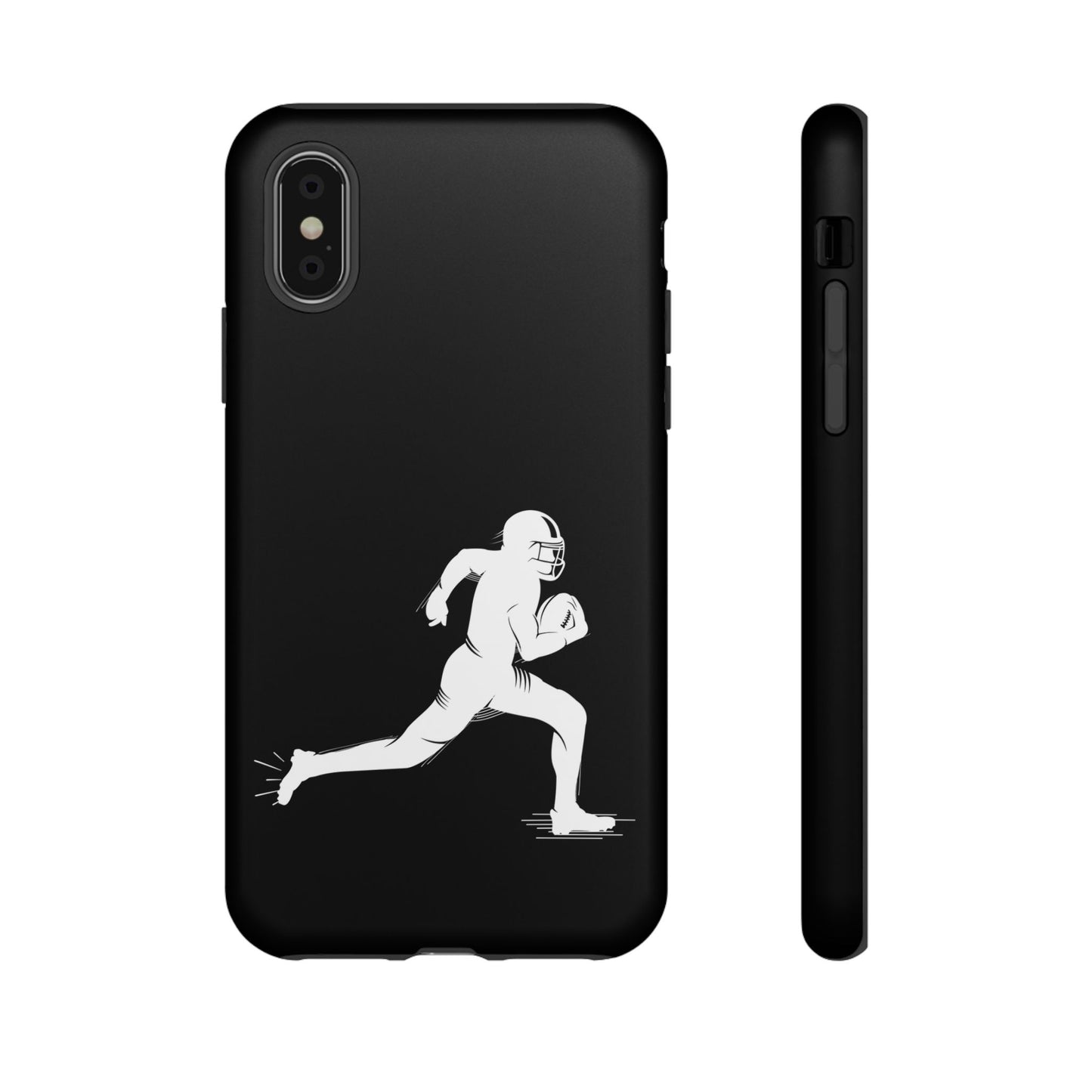 Football Player Phone Case, Tough Cases, Sports Phone Cover, Gift for Athletes, iPhone & Samsung Accessories, Running Player Design - TRV