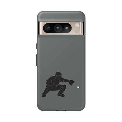 Printify baseball catcher phone case, tough protective cover with detailed catcher design for smartphone protection.