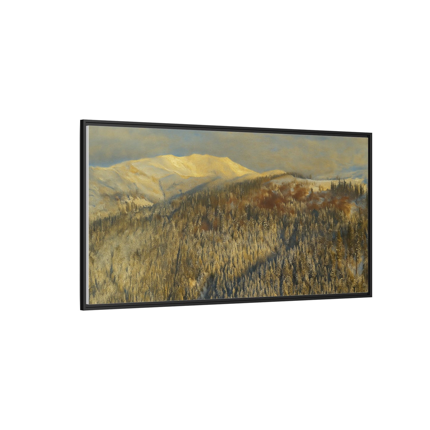 Framed Mountain Canvas Art, Perfect for Home Decor, Nature Wall Art, Gift for Nature Lovers, Cozy Atmosphere - TRV