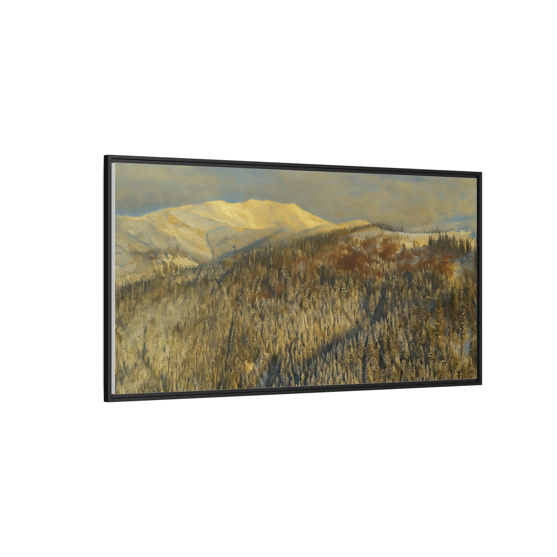 Framed Mountain Canvas Art, Perfect for Home Decor, Nature Wall Art, Gift for Nature Lovers, Cozy Atmosphere - TRV