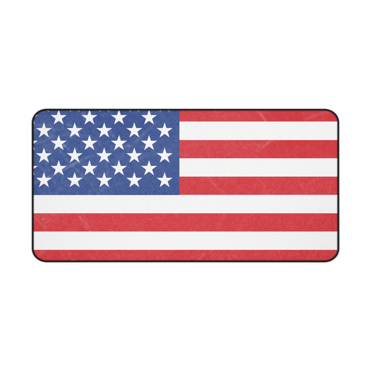 American flag desk mat by Printify, patriotic workspace accessory with vibrant red, white, and blue flag design, ideal for office decor.