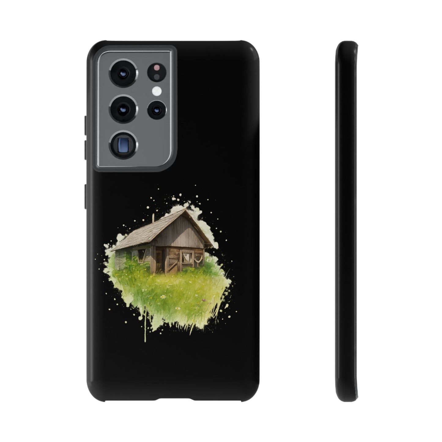 Rustic Farmhouse Phone Case, Cute Cottage Design, Tough Cases for Nature Lovers, Eco-Friendly Gift, Customizable Tech Accessories - TRV
