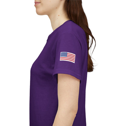 Freedom script tee | T-Shirt, American flag sleeve - TRV