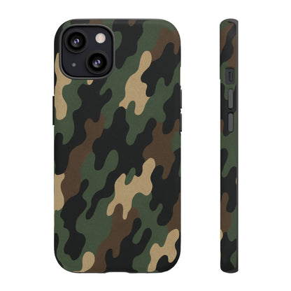 Camouflage Phone Case, Tough Cases, Military Style, Unique Phone Accessories, Gift for Him, Durable Phone Cover - TRV