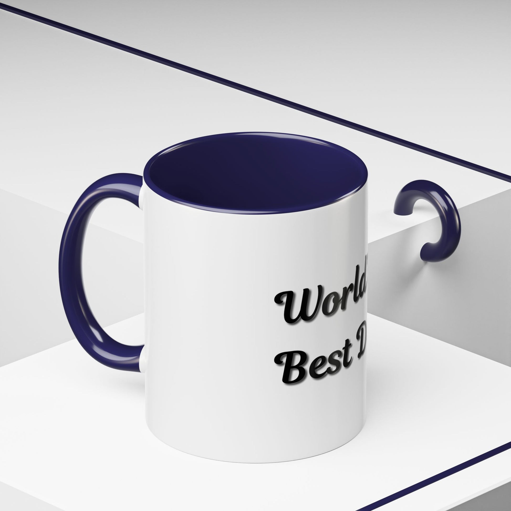 World's Best Dad Accent Coffee Mug - Perfect Gift for Father's Day - TRV