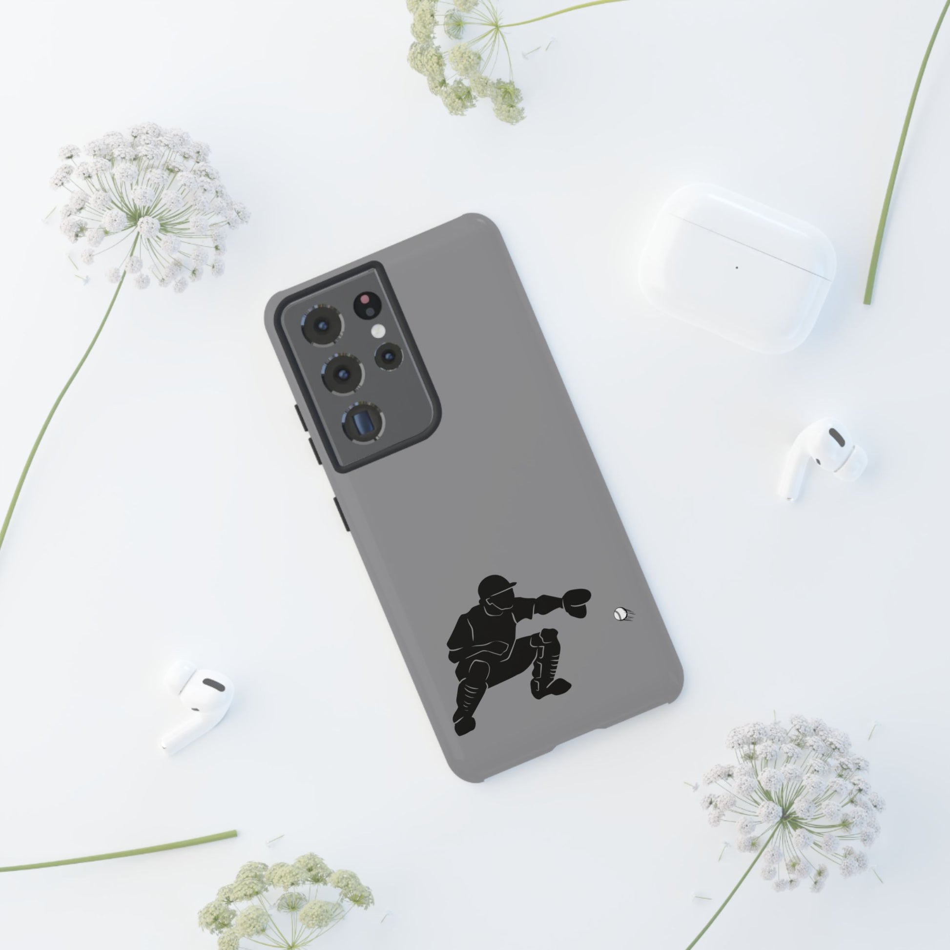 Baseball Catcher Phone Case - Tough Cases, Sports Phone Cover, Great for Athletes, Perfect Gift for Baseball Lovers, Unique Cell Phone Design - TRV