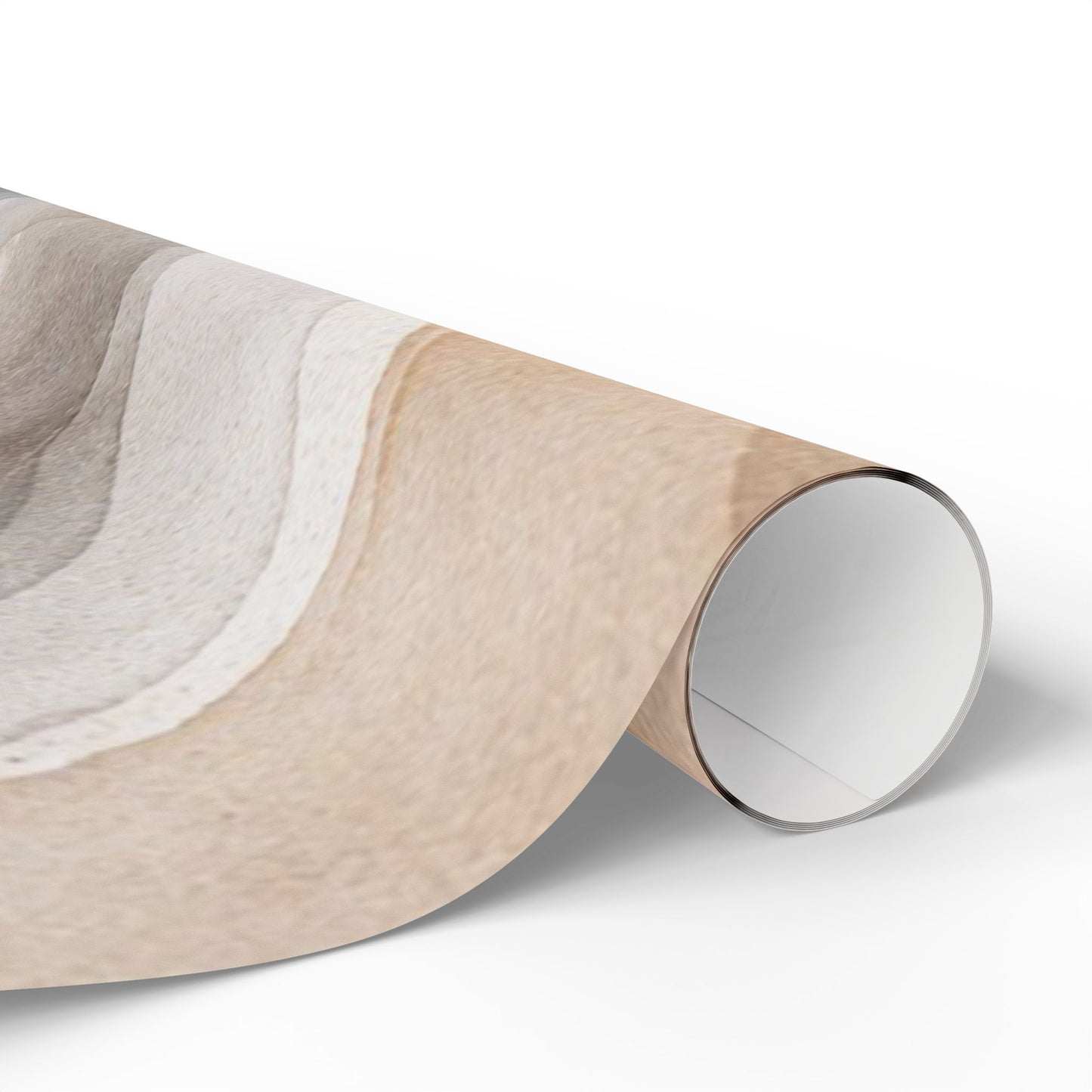 Geometric Neutral Watercolor Wrapping Paper Roll — Earth Tone Abstract Gift Wrap