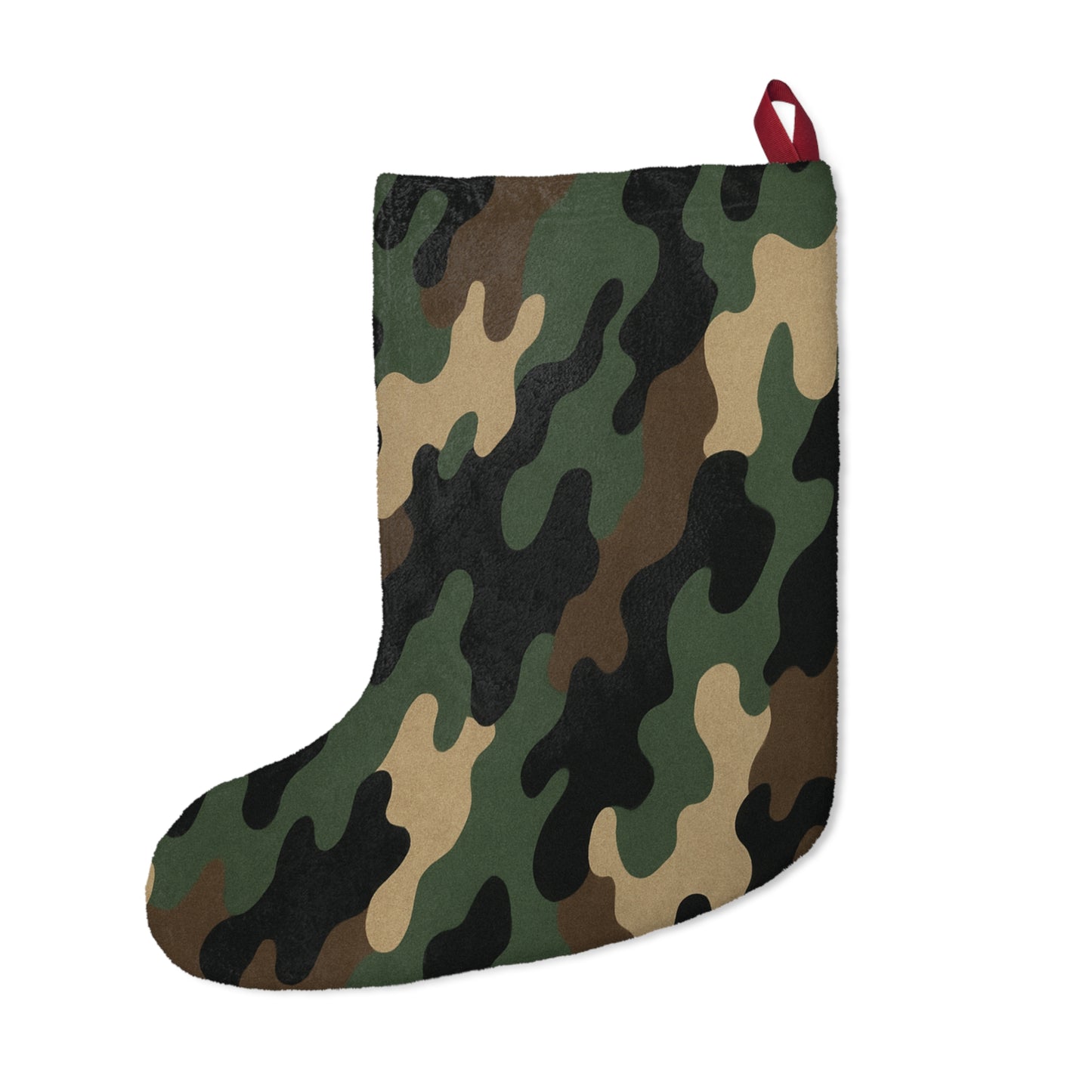 Camouflage Christmas Stocking – Green Camo Holiday Stocking