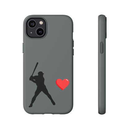 Printify Baseball Love phone case featuring a sporty design, perfect for sports fans and Father's Day gift recipients.