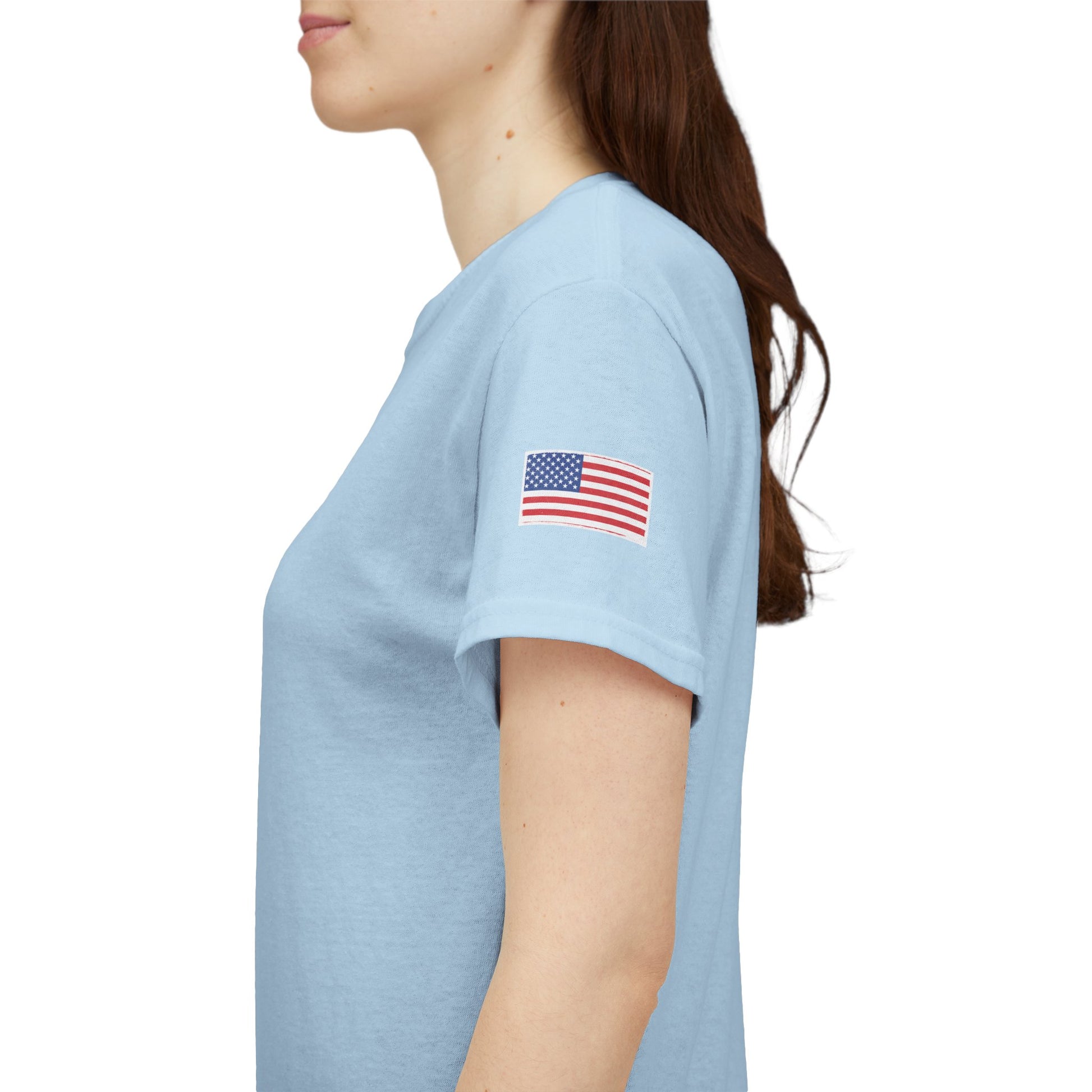 Freedom script tee | T-Shirt, American flag sleeve - TRV
