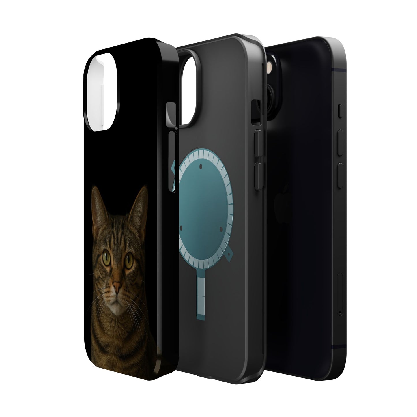 Magnetic Impact-Resistant Phone Case — Realistic Tabby Cat Portrait