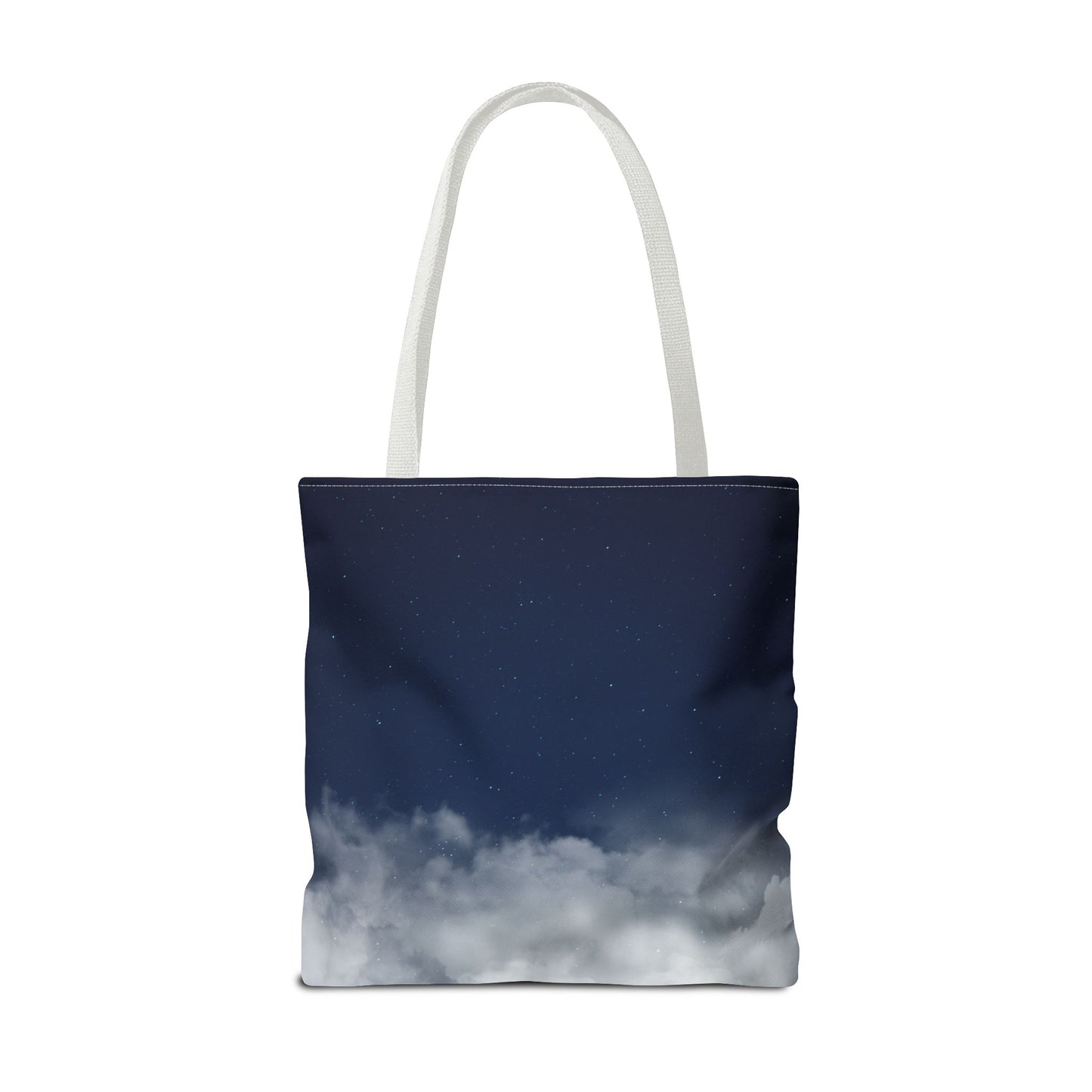 Night Sky Clouds Tote Bag | Starry Navy Ombre - TRV