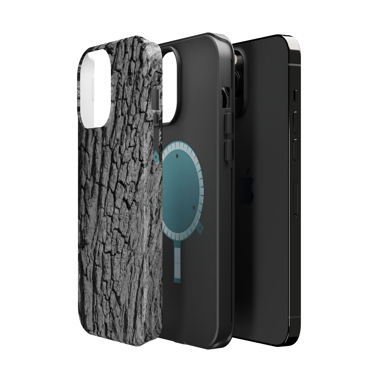 Bark Texture Magnetic Impact Phone Case