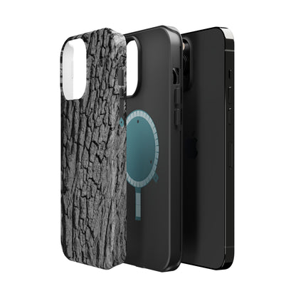 Bark Texture Magnetic Impact Phone Case