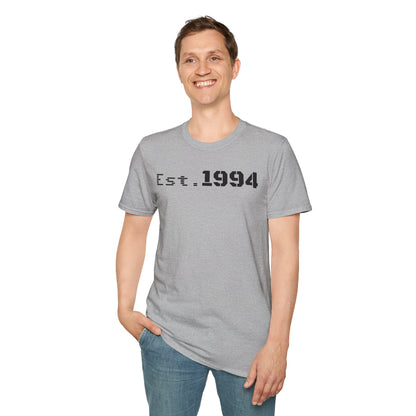 Est. 1994 Unisex Softstyle T-Shirt, Vintage Tee for Birthdays, Retro Gift, Casual Wear, Trendy Soft Shirt